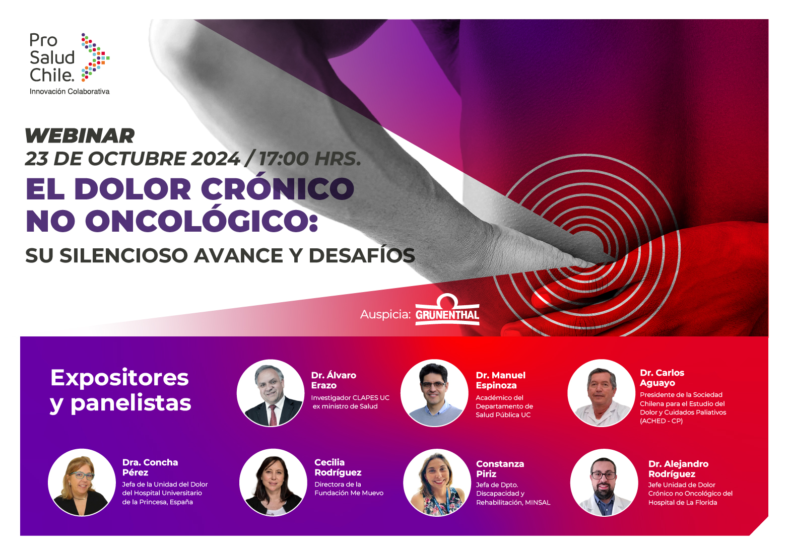 Webinar dolor crónico Pro Salud Chile