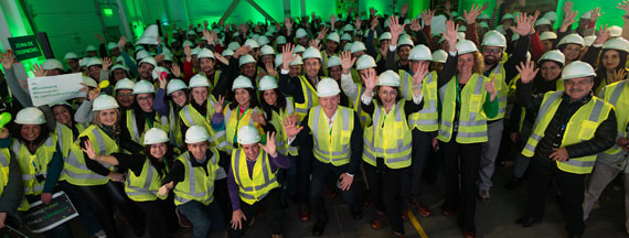 Trabajadores de Grünenthal celebraron este nuevo hito de Grünenthal en el país.