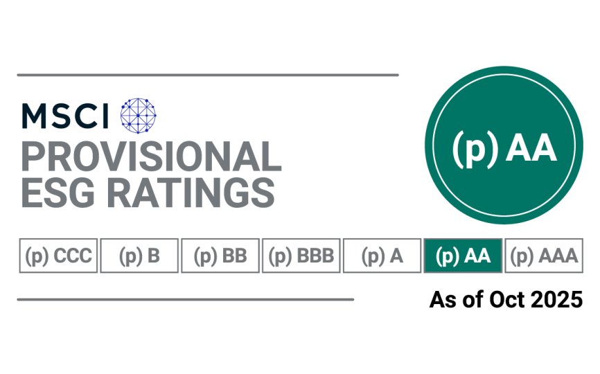 Calificaciones ESG provisionales de MSCI (p) AA